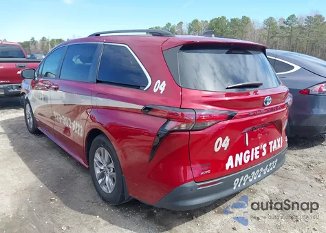 2021 Toyota Sienna Xle из США, поврежденный, VIN 5TDYSKFC1MS029438